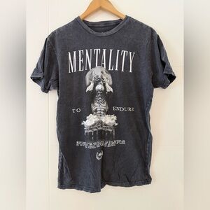 Mentality Graphic Tee, size medium.